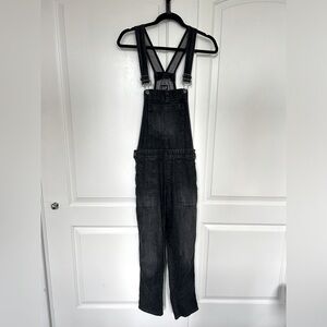 GAP Relaxed Denim Overalls Black — Size XS